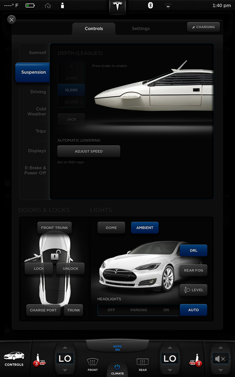 Illustration for article titled ​Bond's Lotus Submarine Is The Best Tesla Model S Easter Egg